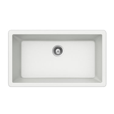 Houzer Quartztone 33 inch Granite Composite Undermount Single Bowl Kitchen Sink